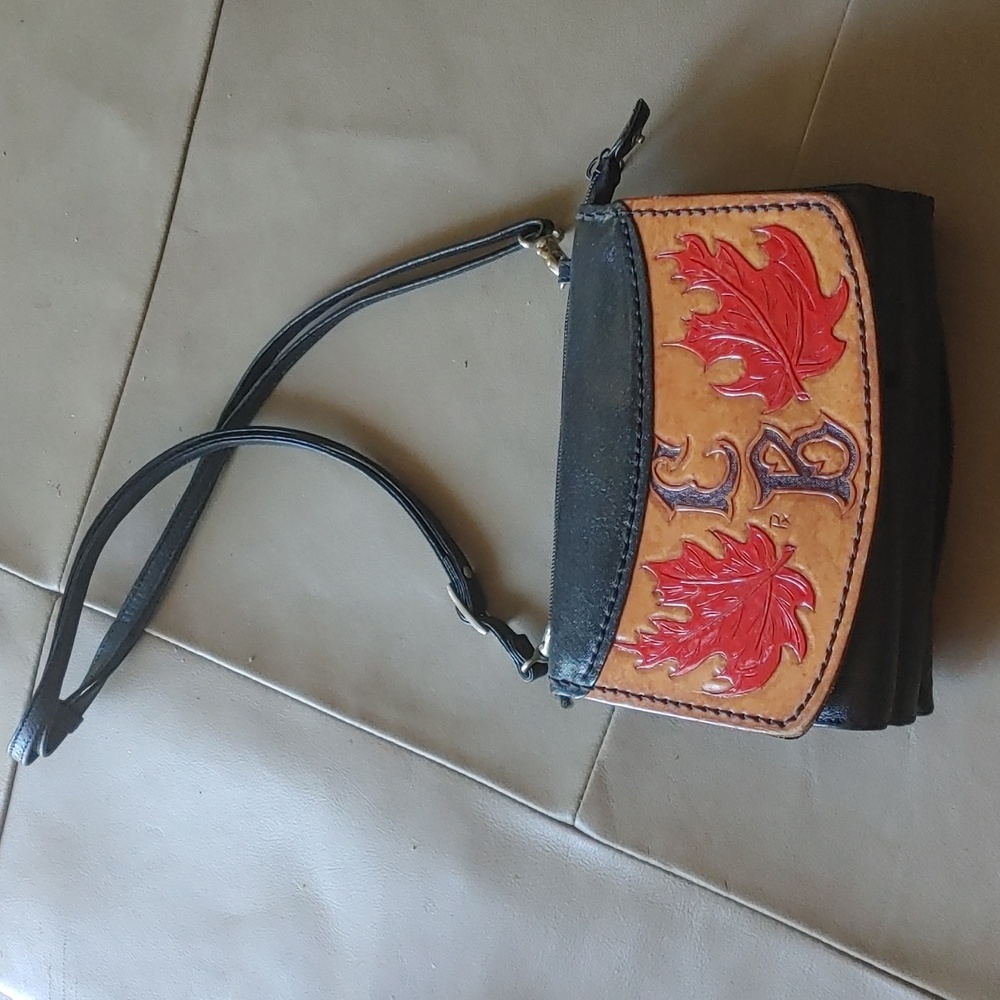 Vintage Customized "L B" Leather Purse